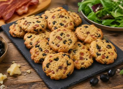 Cookies aux olives noires