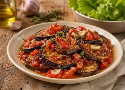 Aubergines confites à l&rsquo;huile d&rsquo;olive