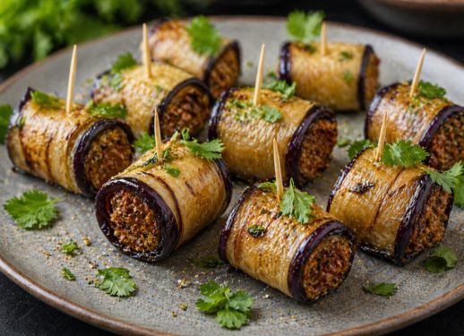 Bouchées d&rsquo;aubergine à la tapenade