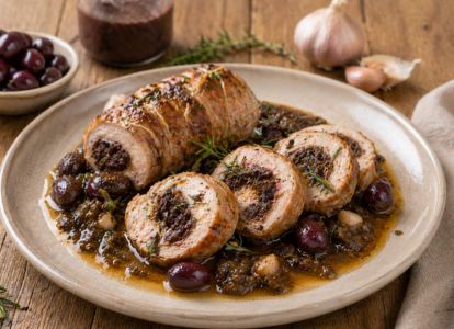 Volaille farcie à la Tapenade