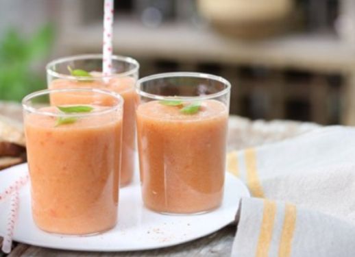 Gaspacho melon, tomates