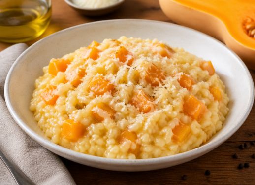 Risotto avec de la courge Butternut